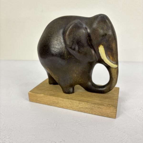 Vintage Pottery Elephant by Dega